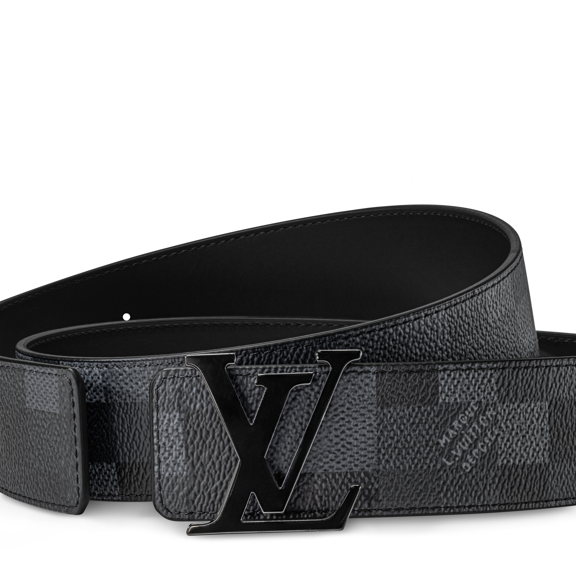 ベルト・LV イニシャル ダモフラージュ 40MM リバーシブル ダモ